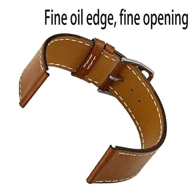Premium Leather Wristband - Comfortable Fit, 22mm & 20mm Sizes