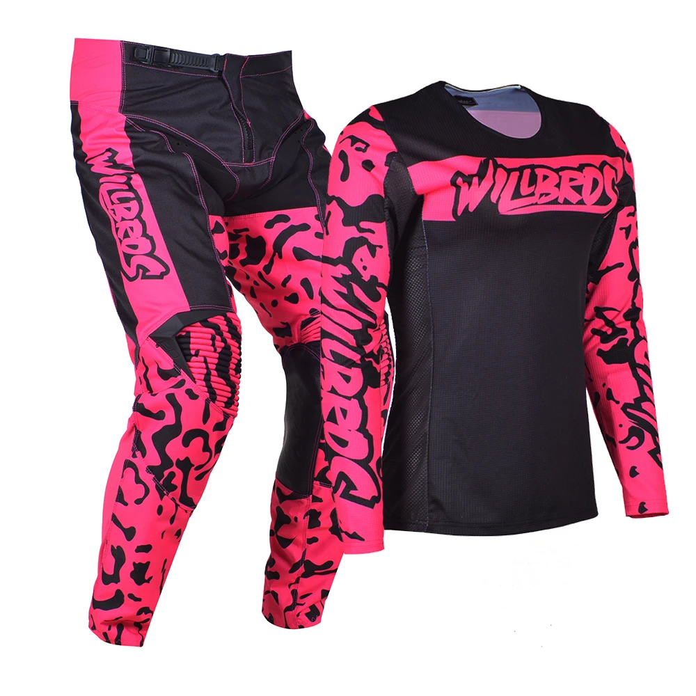 Conjunto de ropa de Motocross para mujer, traje de Motocross, Enduro, traje  de bicicleta de descenso, Willbros, ATV, UTV, color rosa| | - AliExpress