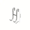 Stainless Steel Over Glass Door Shower Door Back Shower Towel Rack S-Shape Bathroom Bathrobe Hanger Holder Hooks 3