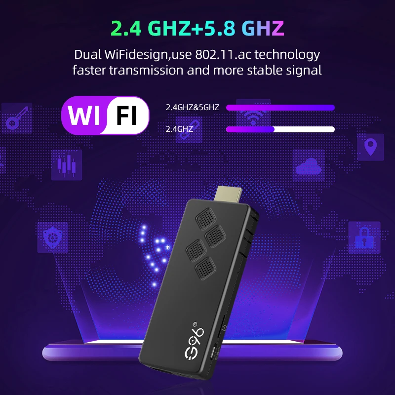 Tv Stick G96 android 13.0 8k ATV H313 2GB RAM 8GB ROM Q2 smart TV Stick infrared remote control Dual Wifi