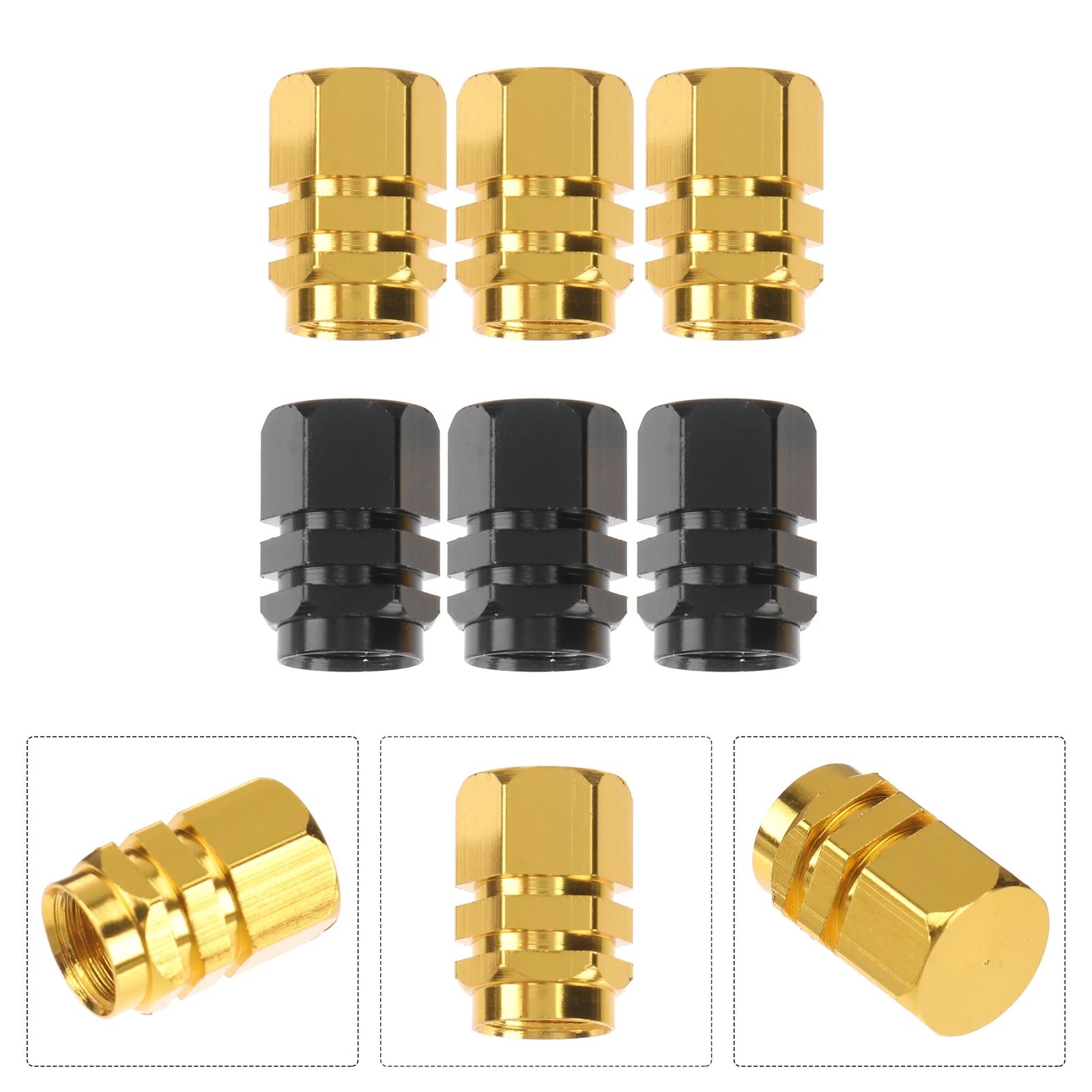 

12PCS/3Set Automobile Valve Core Tire Protect Caps Personalized Cap(Random Color)