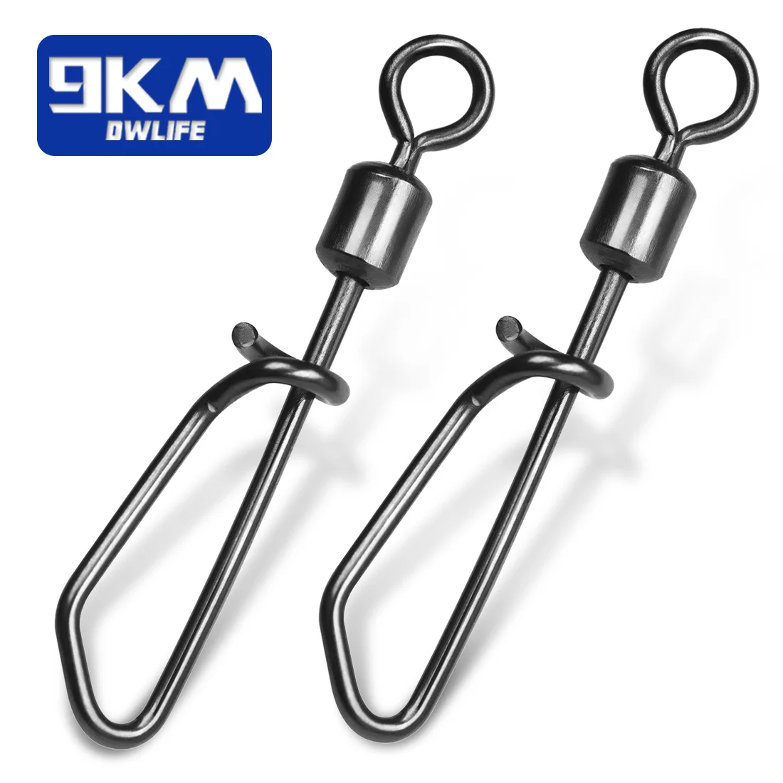 50-100 pièces Pêche Coastlock Snap Baril Pivotant En Acier Inoxydable