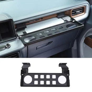 For Ford Maverick 2022-2024 Aluminum Alloy Car Passenger Dashboard Water Cup Holder Storage Rack Tray Car Styling Accessories 1