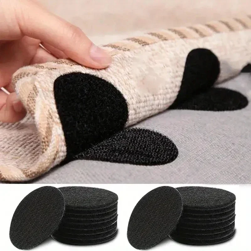 Double Sided Hook and Loop Adhesive Cratch Round Adhesive Scratch Fixed Stickers Car Fastener Self-adhesive Attaches Strap Tapes