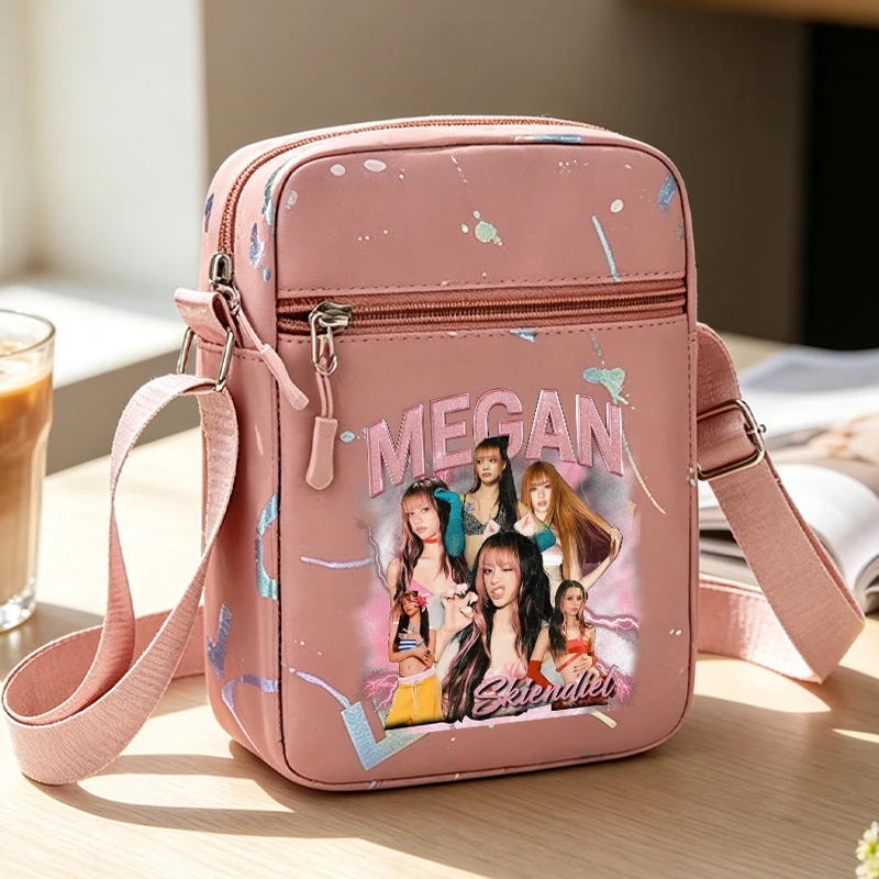 Stylish Anime Printed Crossbody Shoulder Bag - Large Capacity Unisex Fashion Storage Pouch Gift