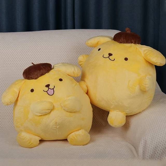 40-50cm Sanrio Pompompurin Stuffed Plush Toys Big Size Lovely Pillow Gift Kids Super Soft Pom Pom Purin Plushie Doll Room Decor 4