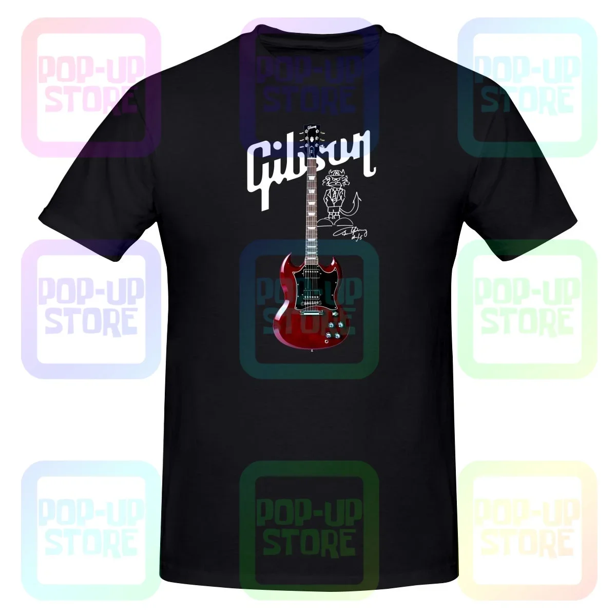 Gibson Les Paul Shirt T-Shirt Tee Gift Funny Vintage All-Match