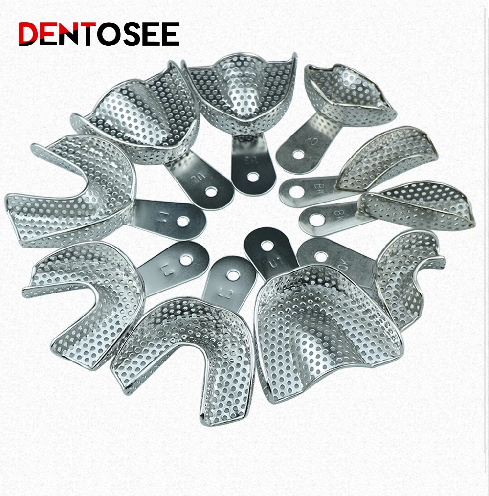 Teeth Tray Stainless Steel Teeth Holder Dental Lab Equipment Upper