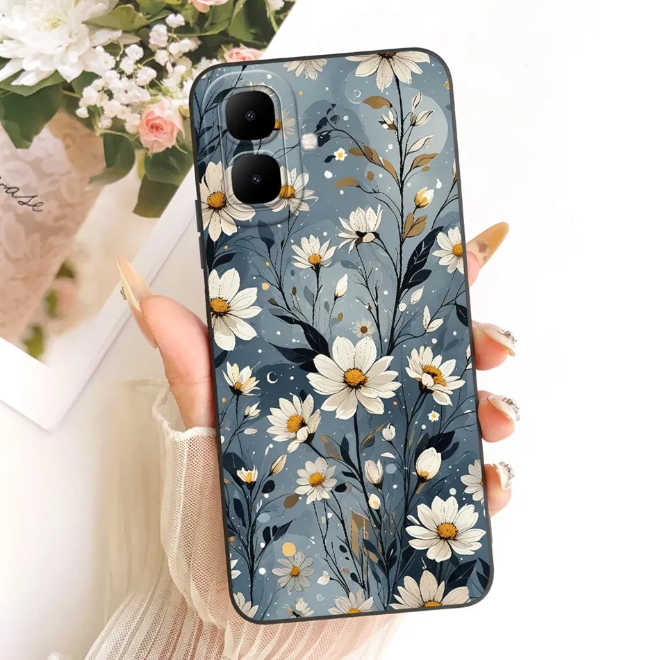 Cute Cat & Flower Butterfly Cartoon Shockproof Soft Silicone Phone Case