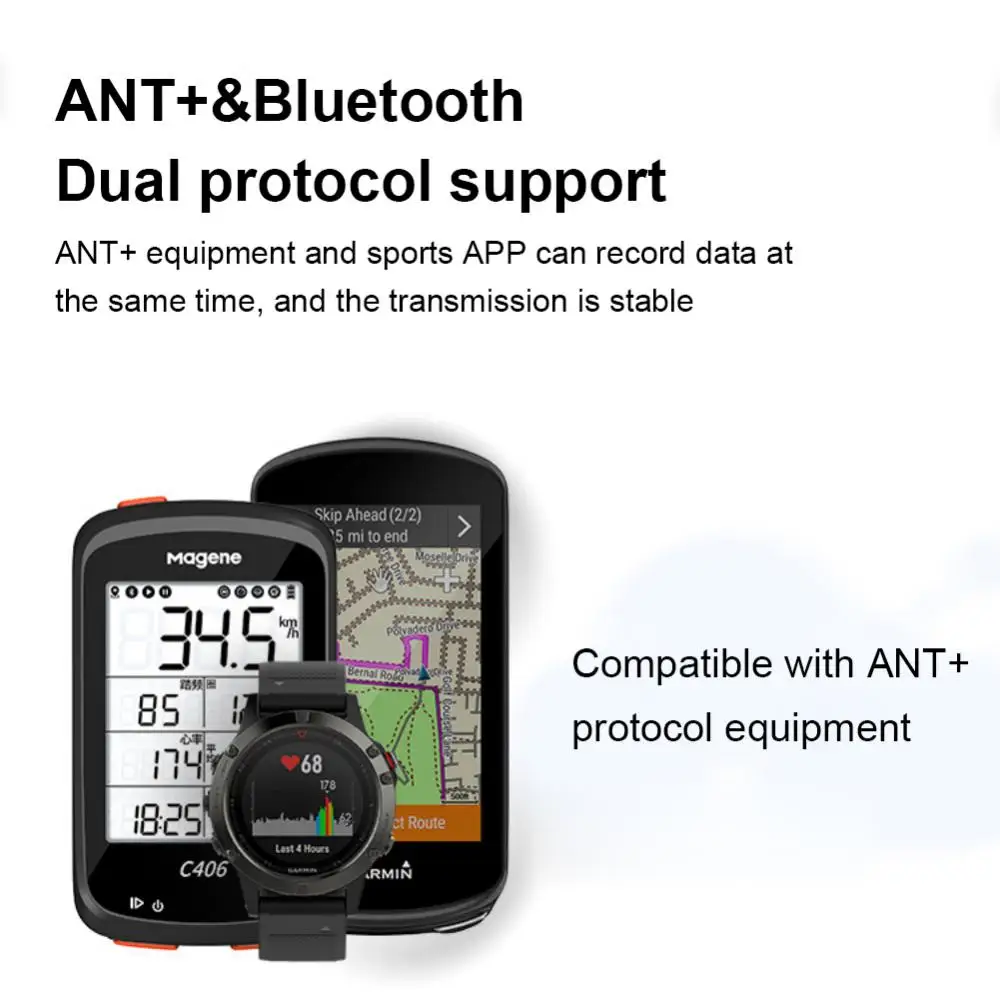 Magene H303 ɹڼ ,   ANT ȣȯ, GARMIN Bryton IGPSPORT ǻ Ŭ ,  ũ 