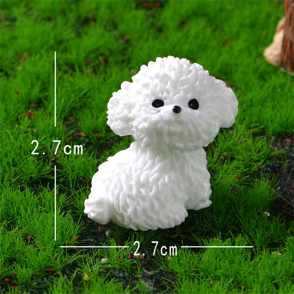 1 stücke Mini Nette Pudel Hund 3D Statue Charme Schuhe Zubehör Harz DIY Abnehmbare Mode Clogs Schuh Schnalle – Detail 8