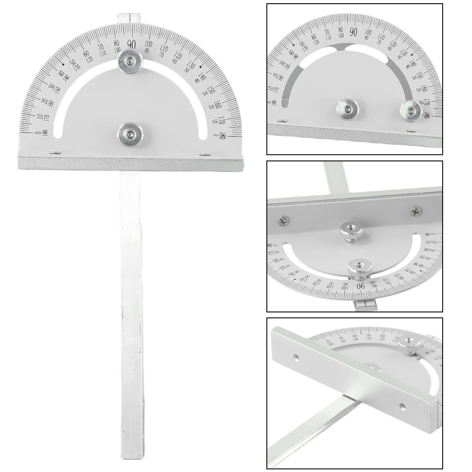 1pcs Mini Metal Table Saw Circular Router Miter Gauge DIY Woodworking Machines Angle Ruler 180mm/7.09