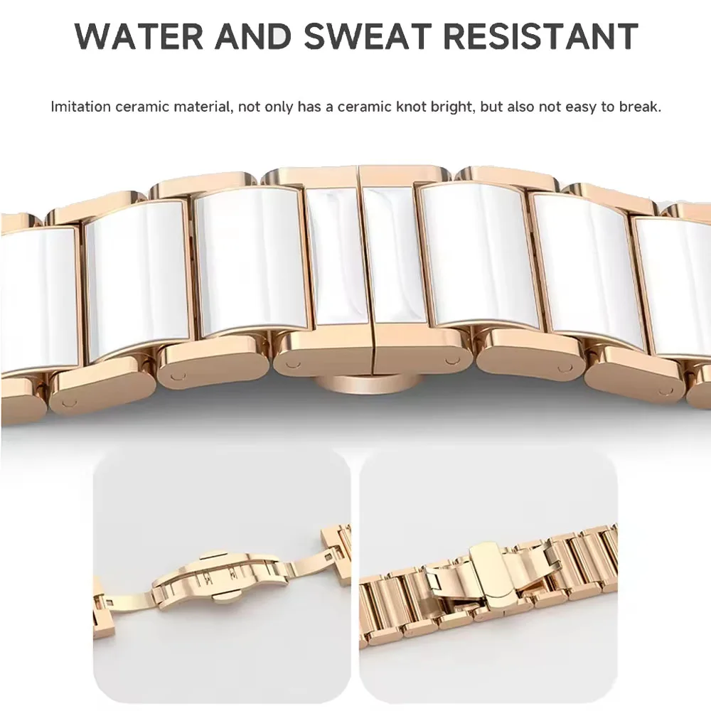 Premium 18mm Ceramic Strap Bracelet