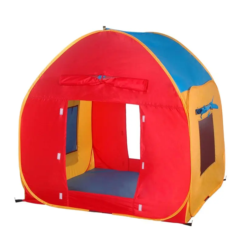 

House Mesh Windows Roll-Up Doors Easy Set Up Polyester Tent, Multi-color