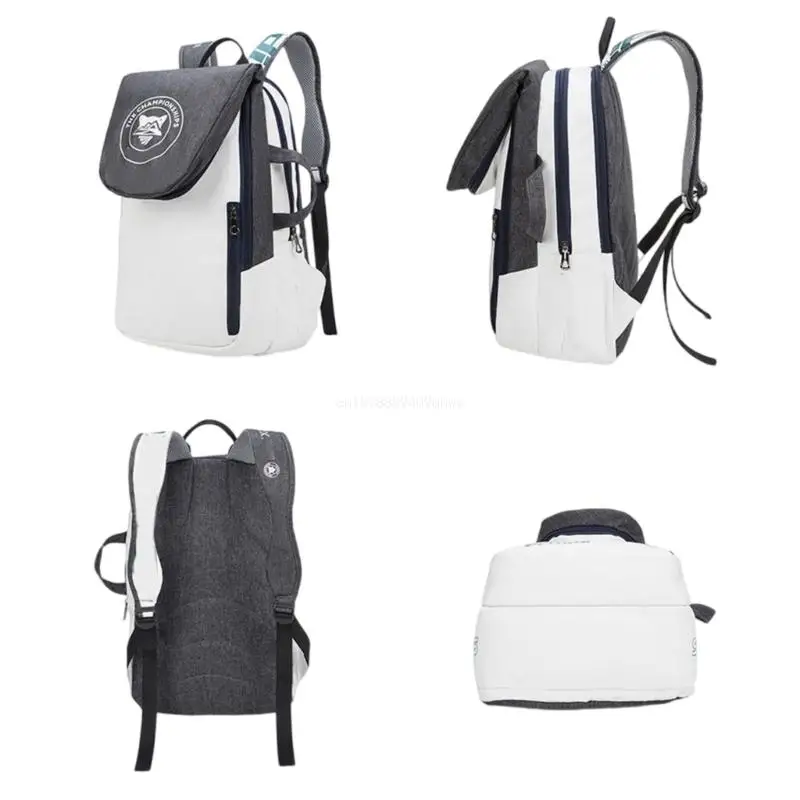 Folding Tennis Backpack with Separate Shoe Badminton 2-Rackets Tennis Handbag Adjustable Sports Racquet Bags Dropship 4