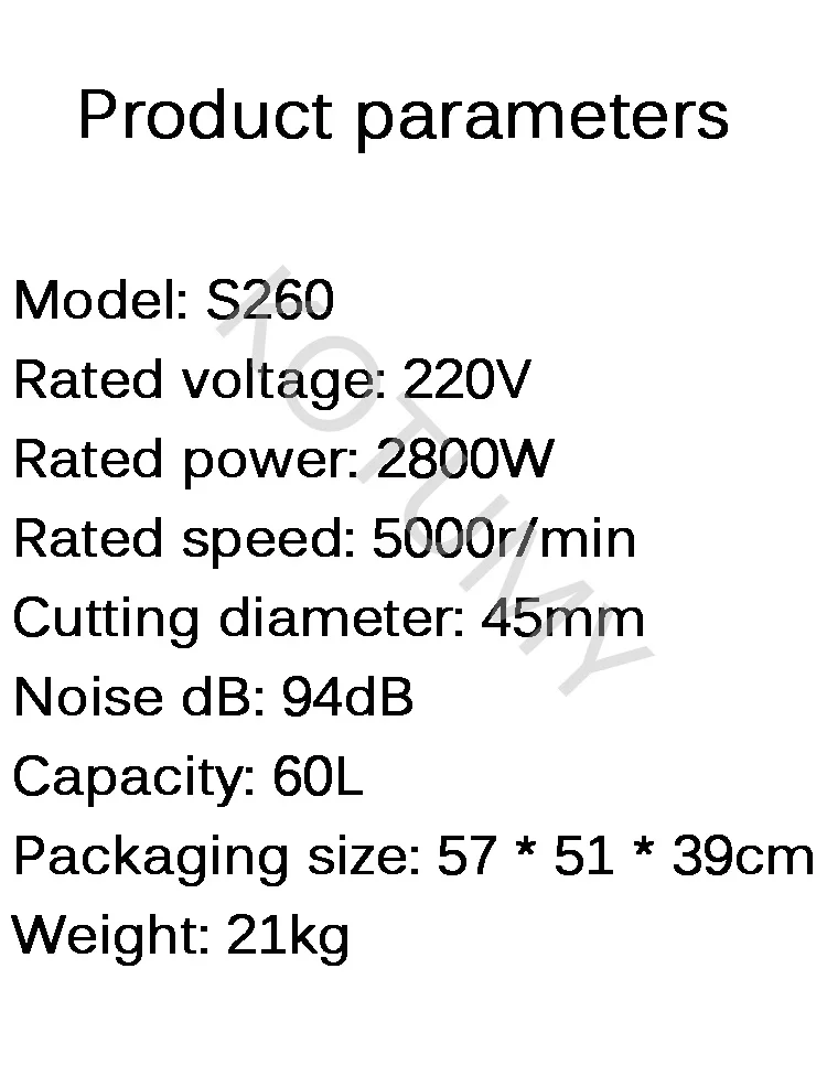 Description Picture 3 of item2800W Industrial Household Electric Wood Branch Shredder Garden Tree Leaf Electric Pulverizer High Power Breaking Machine