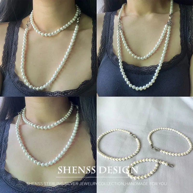 Party Wear Embellish Handmade Agate Stone Pearl Double Layer Necklace,  Size: 18-20 Inch at Rs 1100/set in Kolkata
