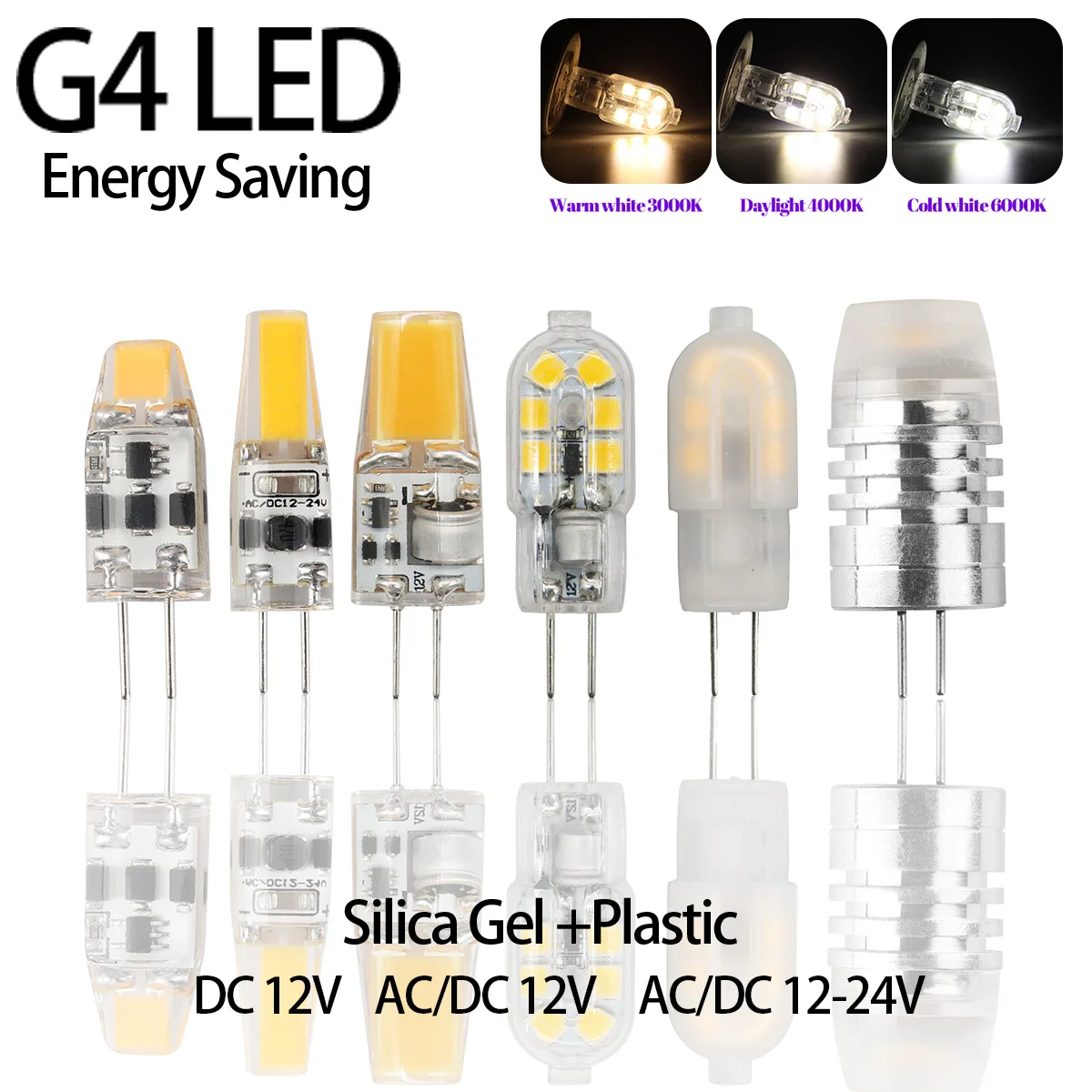 G4 LED Bulb 12V 4000K Bright White Disc - Under Cabinet Lighting Bulb G4 LED T3 20W Halogen JC Bulb Replacement For Non Dimmable Puck Light - 12 Volt Ac/dc 2 Watt - Foto 4