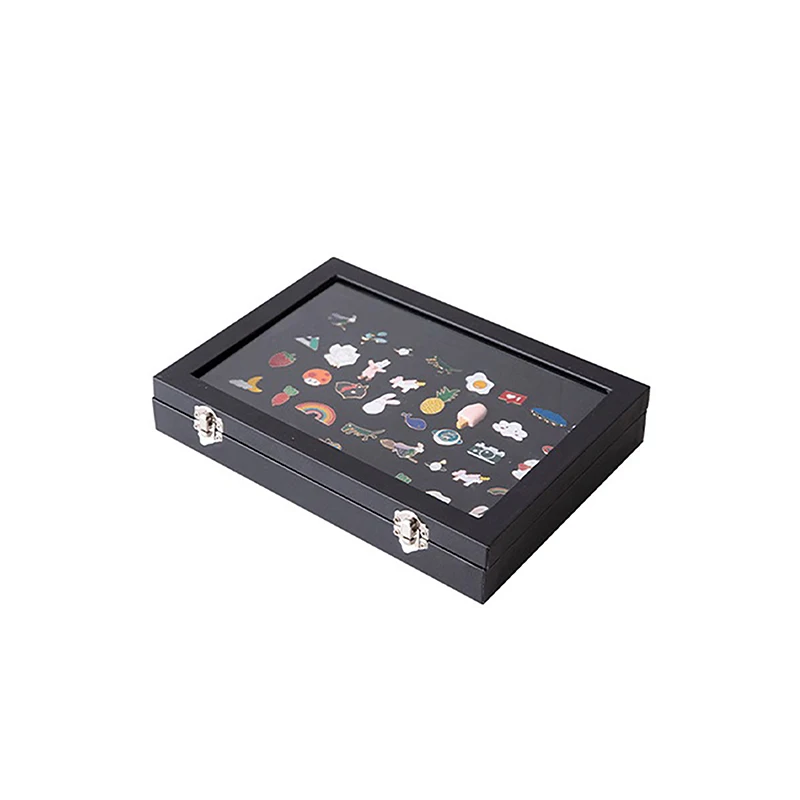 Pin Display Case Breastpin Medal Display Box Storage Box Dust-Proof Brooch Box Display Rack Jewelry Medal Collection Display Box