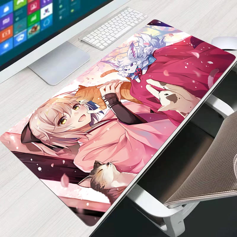 

Grand Order Anime Large HD Mouse Pad XXL Gaming Custom New Home Laptop Mousepad Non-Slip Natural Rubber Office Soft Desktop Mats