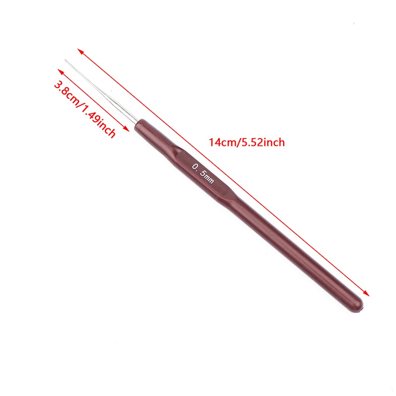 Crochet Hook 0.5-2.5MM Micro Hook Needles For Wig Making Crochet Locs Braids Weaving Needle Tools