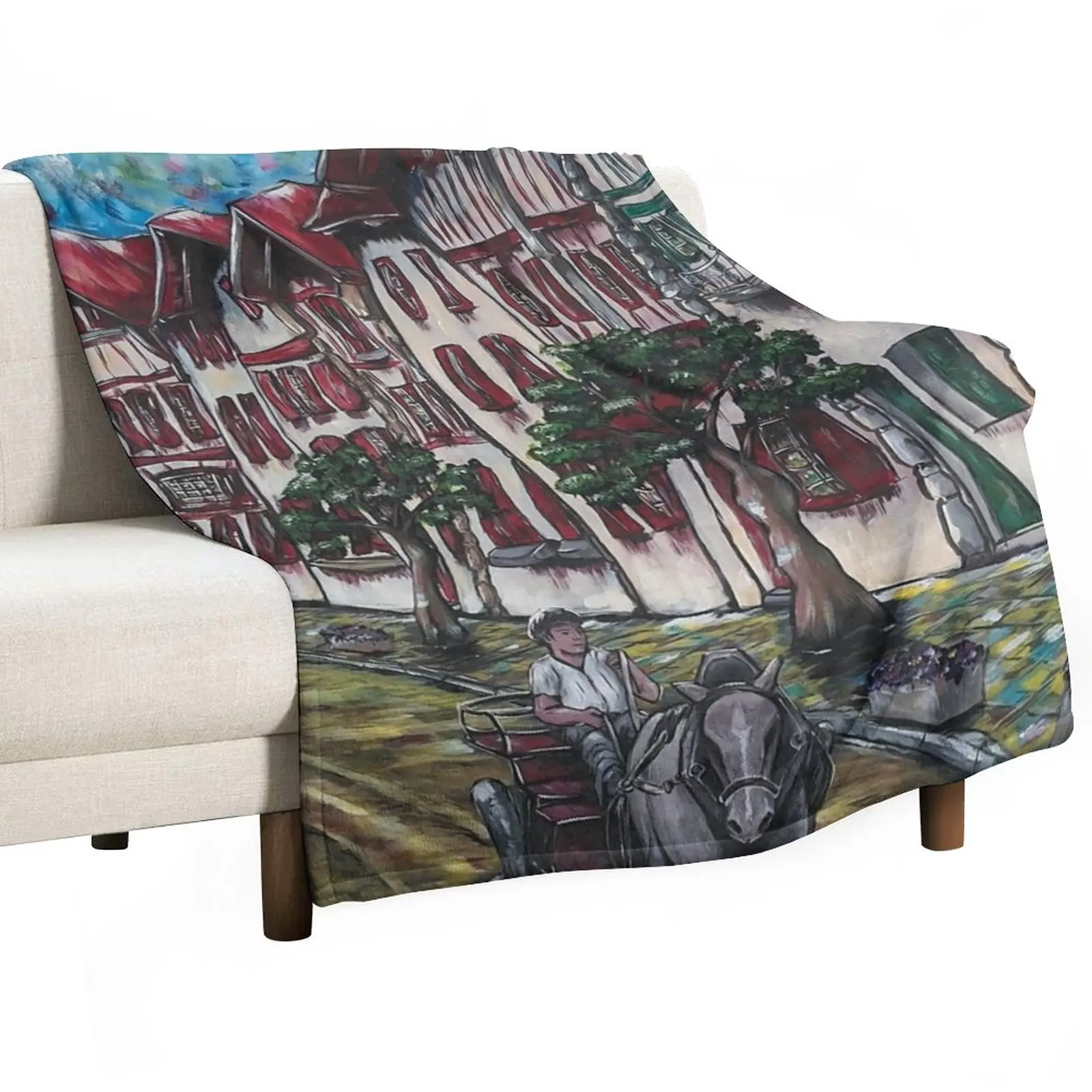 

Anhoa Basque Country Throw Blanket Single Blanket Vintage Blanket