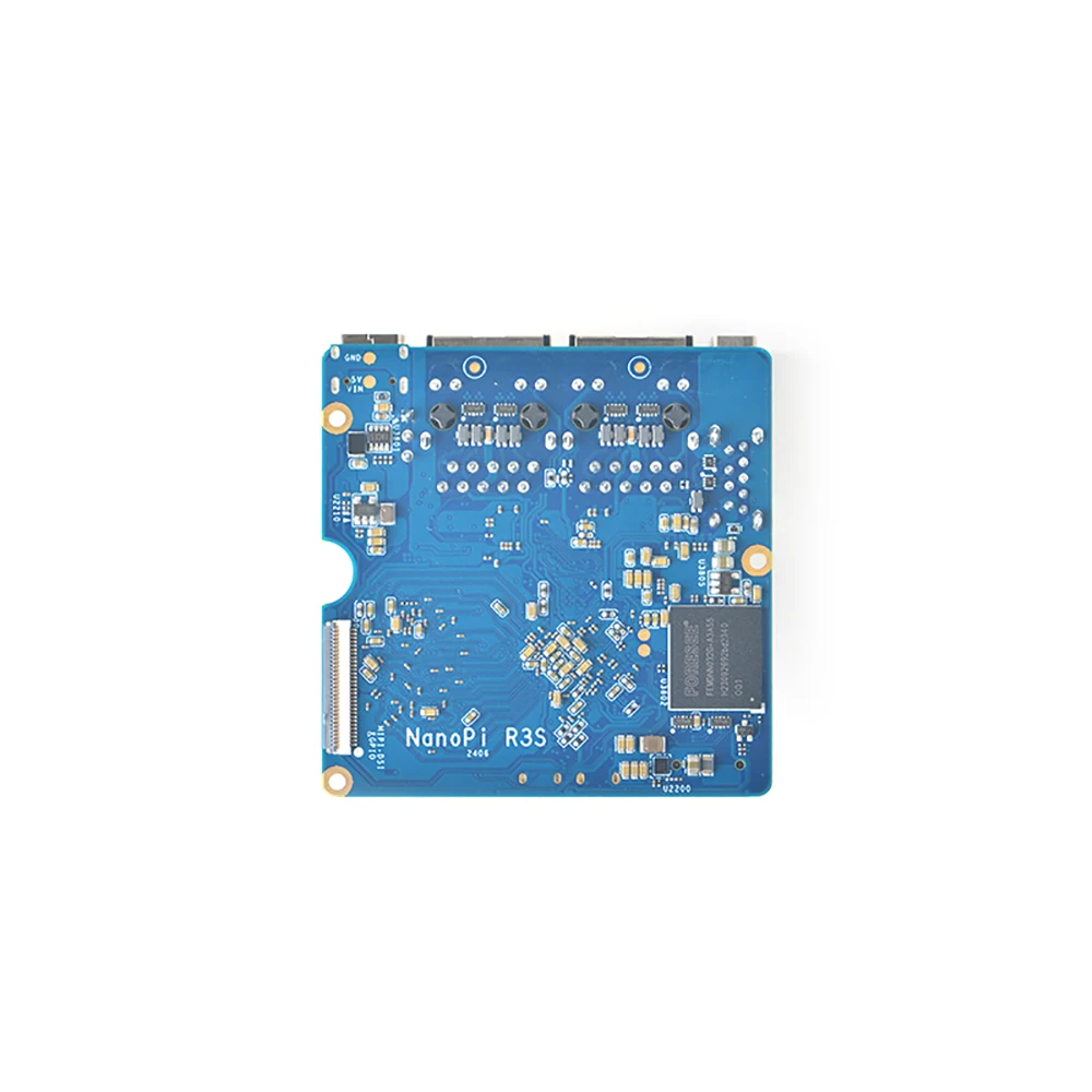 NanoPi R3S Dual-Gbps Ethernet Ports Router Rockchip RK3566 SoC Development Boards 2GB LPDDR4X Support OpenMediaVault, OpenWrt mini development board smart router