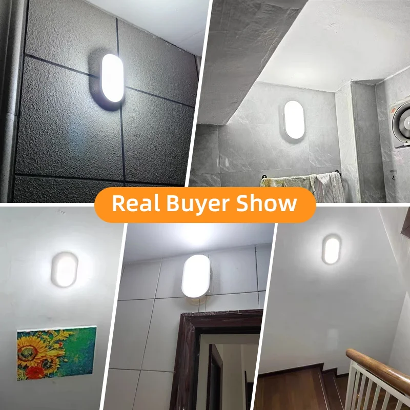 LED Wall Lights 110-265V Bathroom Wall lamp IP44 Waterproof Ceiling Lamp Bedroom Corridor Night Light for Outdoor Home Lighting