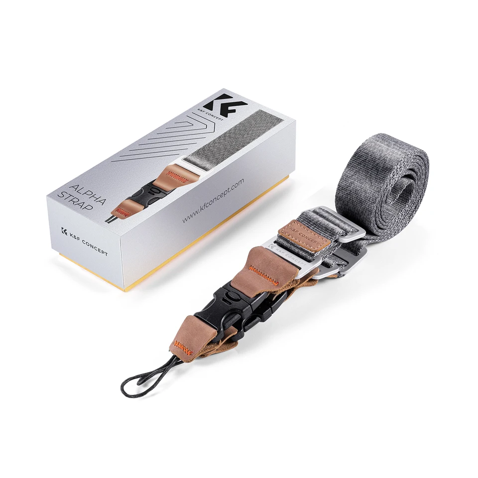 K&F CONCEPT Camera nekriem, 100cm nylon touw camera nek schouderriem voor micro enkele en DSLR camera, zwart., Eén maat