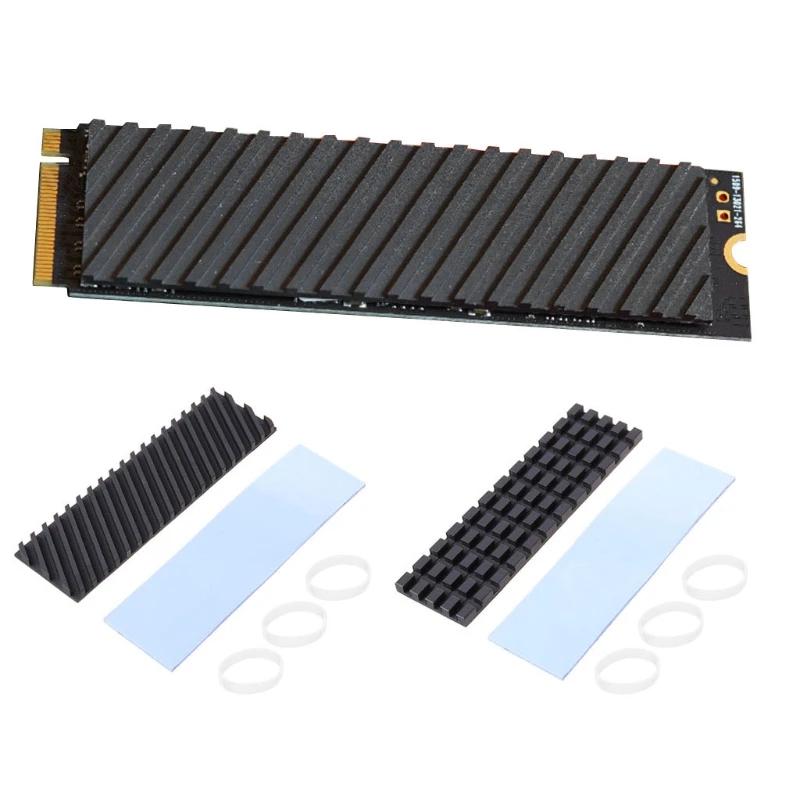 

for M.2 SSD Heatsink for PC NVME Ngff PCI-E Sata 2280 SSD Heat Sink Cooling with Thermal Silicone Cooler Pads Dropship