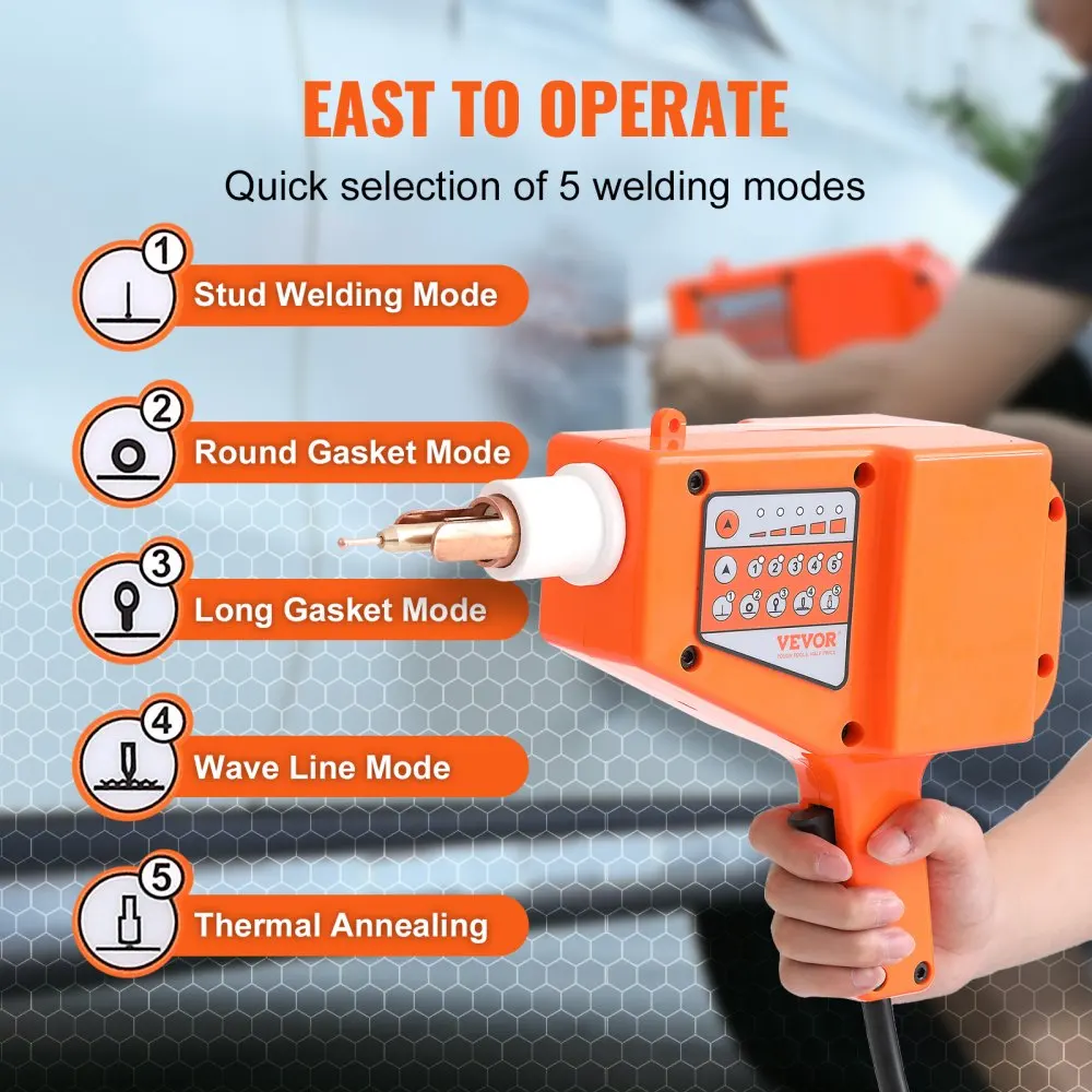 VEVOR Stud Welder Dent Repair Kit Spot Welder Stud with Auto Body Dent Welder Repair Machine Welding Accessories 3
