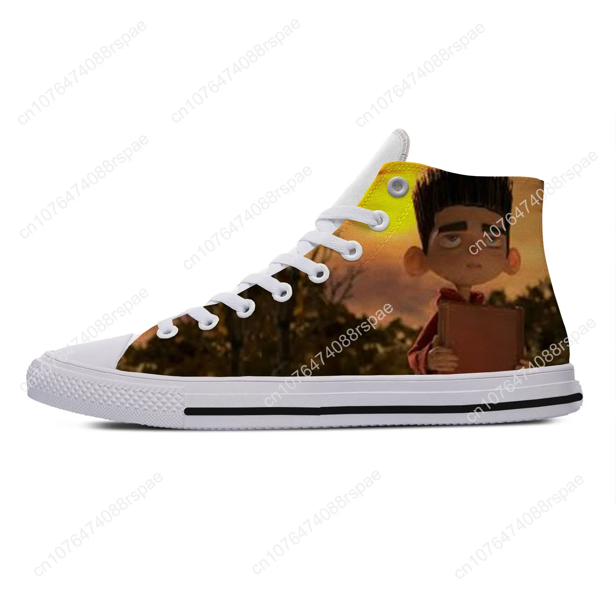 Hot Cool Fashion New Summer Sneakers Latest Casual Shoes Cartoon Cute Men Women ParaNorman High Help Classic Board Shoes