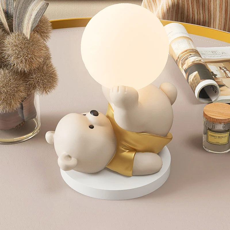 

Bear Decoration Living Room Entrance and Wine Cabinet Home Ornament Office Desk Surface Panel Decoration