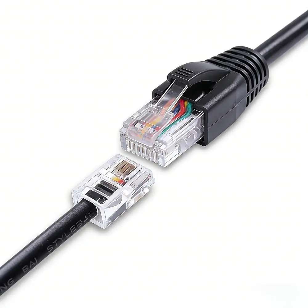 맞춤형 핀아웃 RJ45 8P8C - RJ9 4P4C 케이블