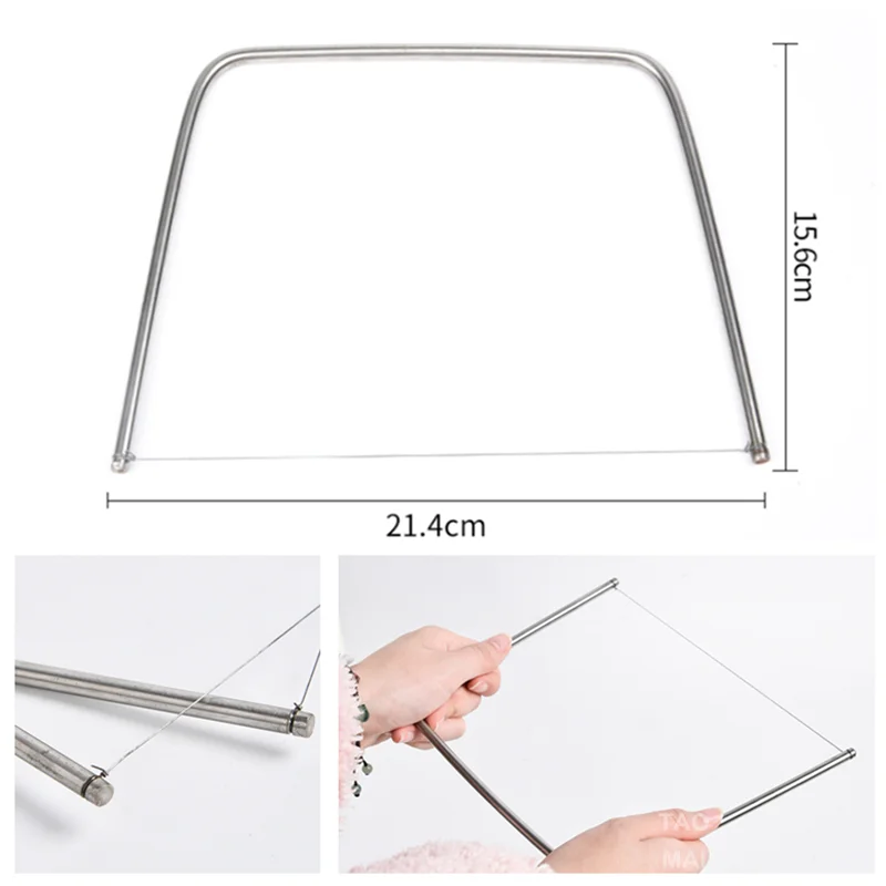 Taglierina Per Argilla A U In Acciaio Inox Con Manico Ergonomico | Utensile Per Ceramica, Fango E Scultura | Taglio Pulito E Preciso