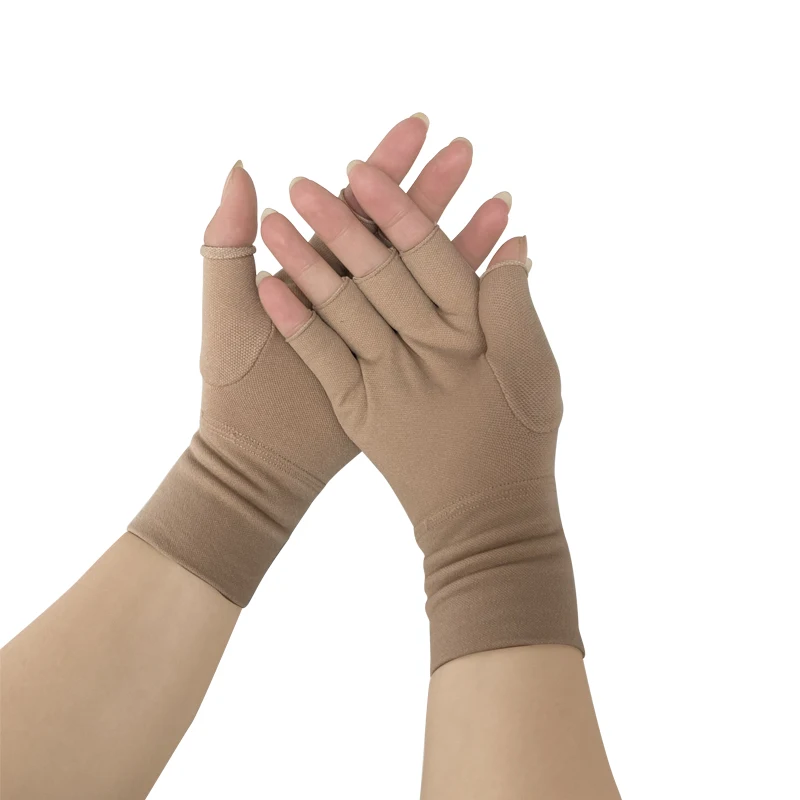 Guanti A Compressione DRNAIETY Per Artrite – Senza Dita, Traspiranti, Touchscreen – Per Uomo E Donna, Taglia S – Alleviano Rigidità E Dolore