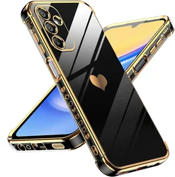 Love Heart Side Pattern Plating Phone Case for S24 FE (Black)