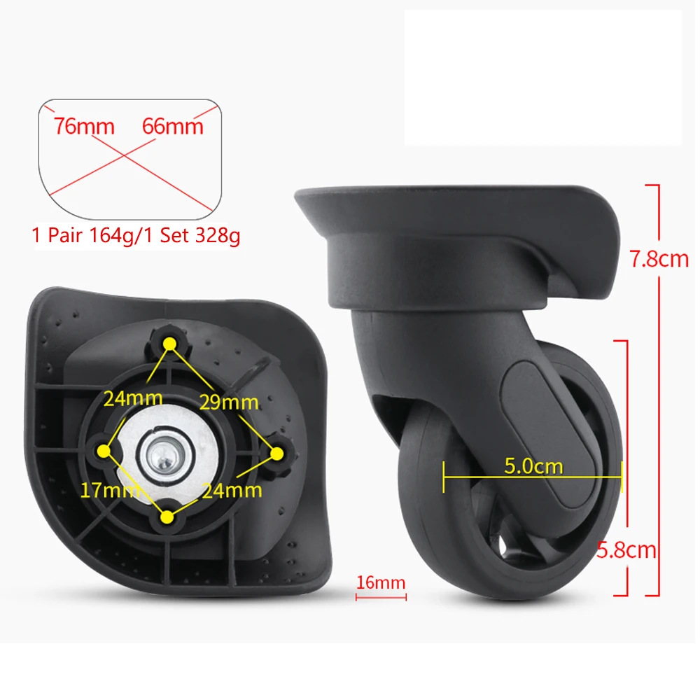

ST0166 Luggage Wheel Repair And Replacement Rolling Travel Trolley Case Mute Wear-Resistant Caster Accessories