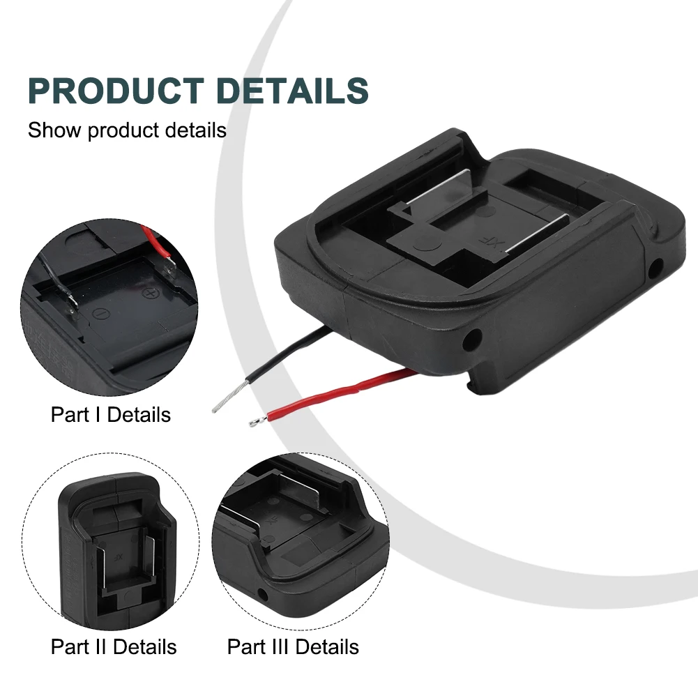 

Новый адаптер для аккумулятора 95x74x33 мм 18 в черный длительного использования для Makit литий-ионных или литий-ионных аккумуляторов высокой мощности BL1830 BL1840 BL1850 пластик