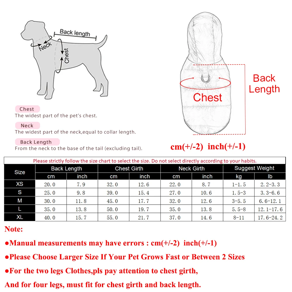 Warm Winter Dog Jacket For Small And Medium Breeds Windproof_voghion.com