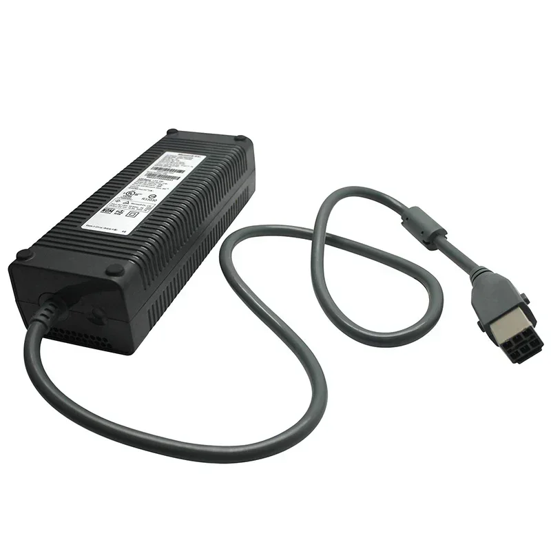 203W Power Supply AC Adapter for Xbox 360 US/EU Plug Charger with Power Cord Xbox360 Fat Console Repair Accessories