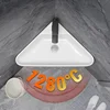 Triangle Basin Small Family Bathroom Washbasin Balcony Corner Mini Washbasin Wall-Hang Sink Corner Basin With Drain Faucet 4