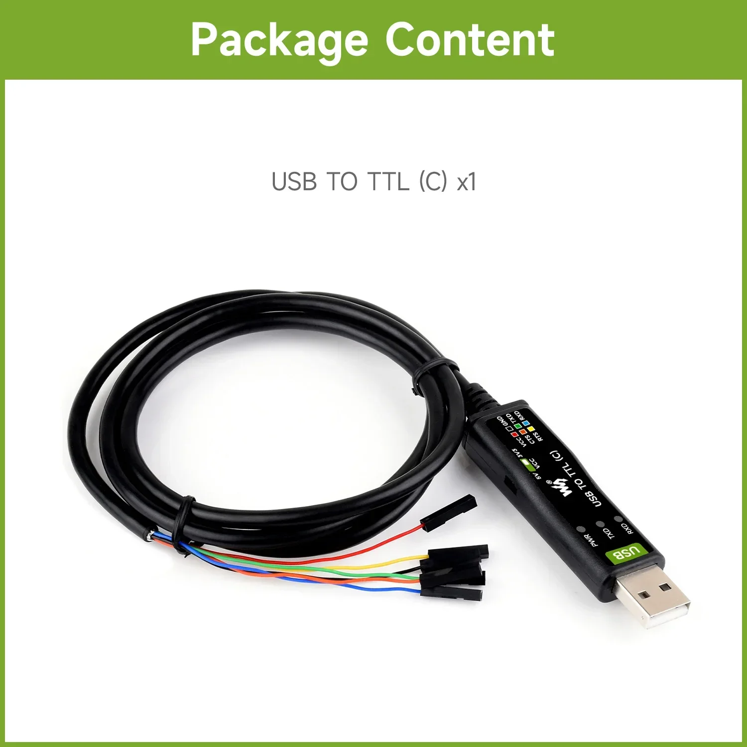 Waveshare  USB to TTL (C) 6   ̺,  FT232RNL Ĩ,  ȣ ȸ,  ý 