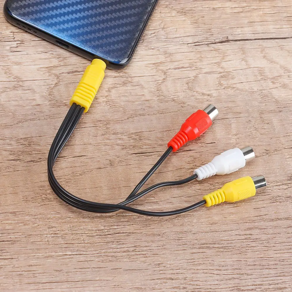 3.5MM To 3 RCA Cable Video Component AV Adapter Cable For TCL TV 3.5mm