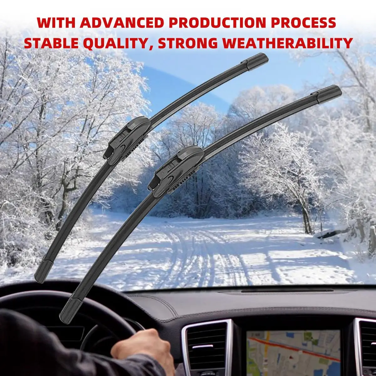 Car Wiper for Honda Civic Sedan 2006-2008 26" + 24" Front Rear Wiper Blades Brushes Cutter Accessories 2006 2007 2008 5