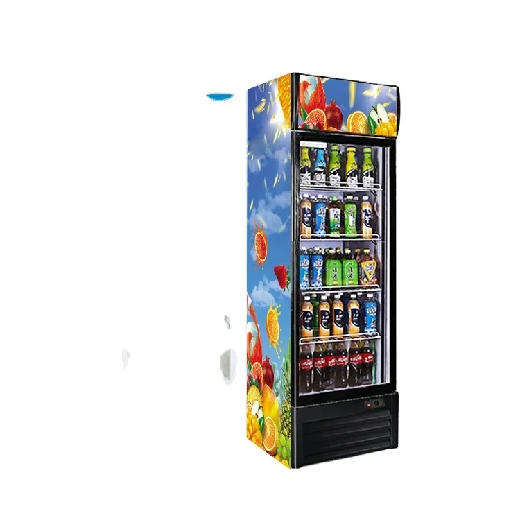 LC/D278 Vertical Transparent Lcd Showcase Glass Showcase Designs Single Display Cooler