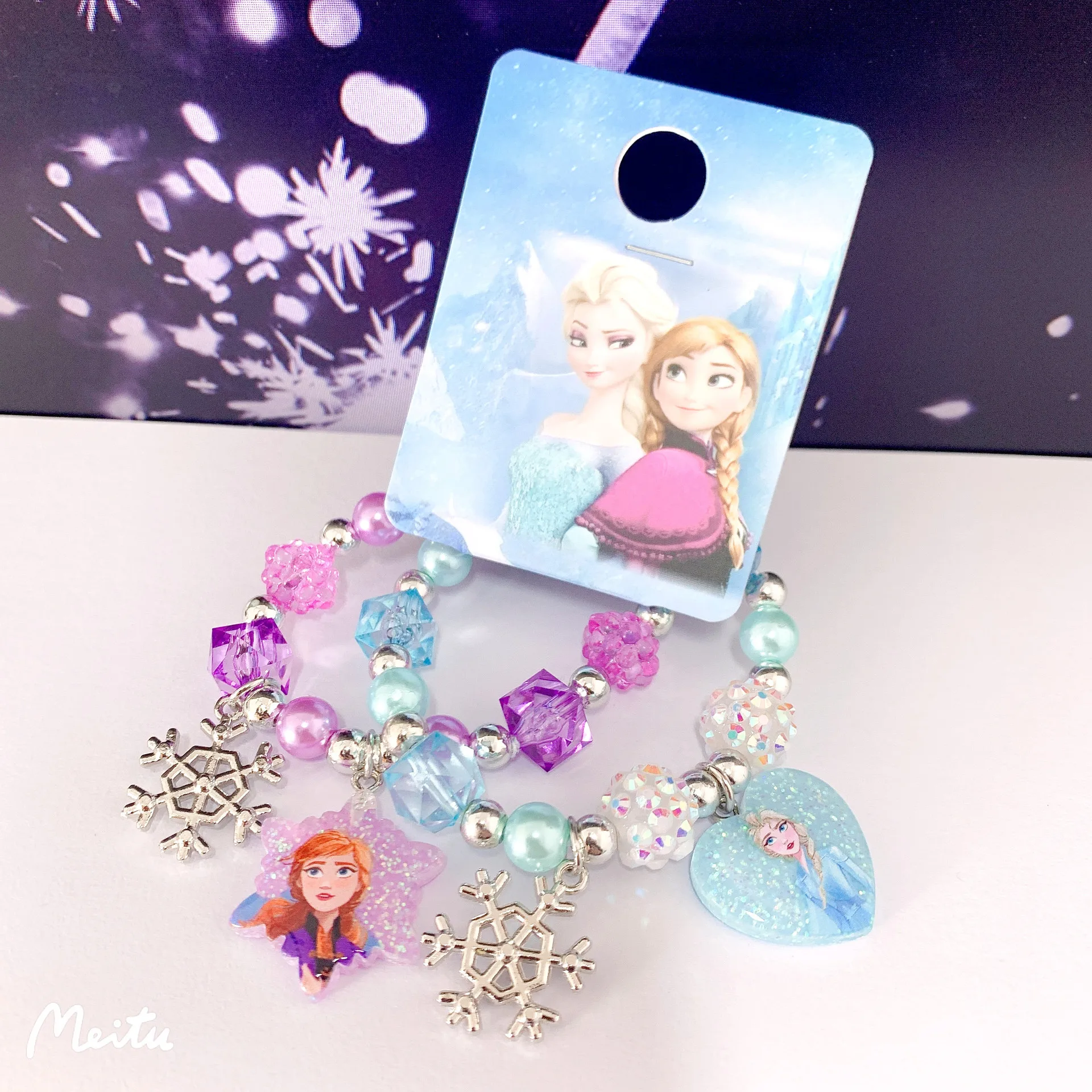 Collier reine des neiges pour fille, boîte à bijoux princesse Aisha, pour  enfants, Bracelet, boucle d'oreille, bague, joli cadeau d'anniversaire -  AliExpress