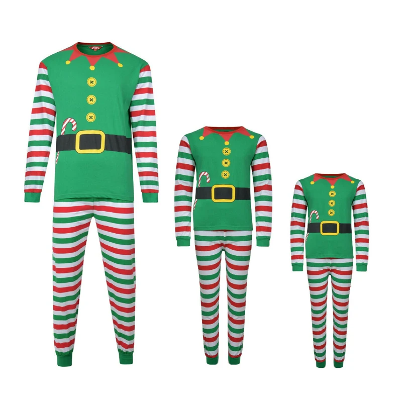 

Christmas Family Pajama Set Christmas Costumes Striped Printed Pajama Set Family Suit Home Suit Family Outfits