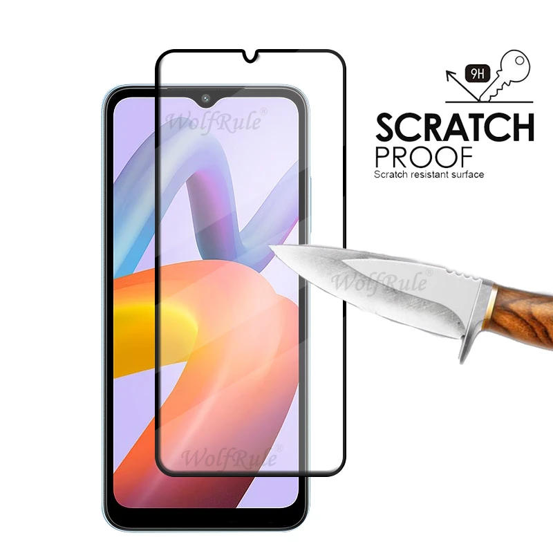 6-in-1 per Xiaomi Redmi A2 Plus Glass per Redmi A2 Plus Full Cover 9H Phone Film Screen Protector per Redmi A2 Plus Lens Glass