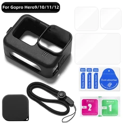 Silicone Protective Case with Tempered Glass Screen Protector and Lens Cap Cover - Set 3